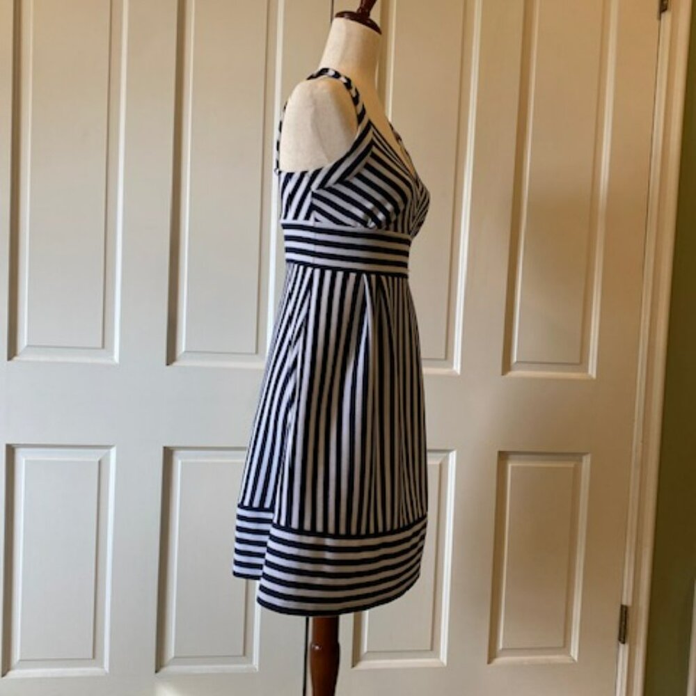 Maison Jules Blue/White Striped Sundress - Picture 4 of 4